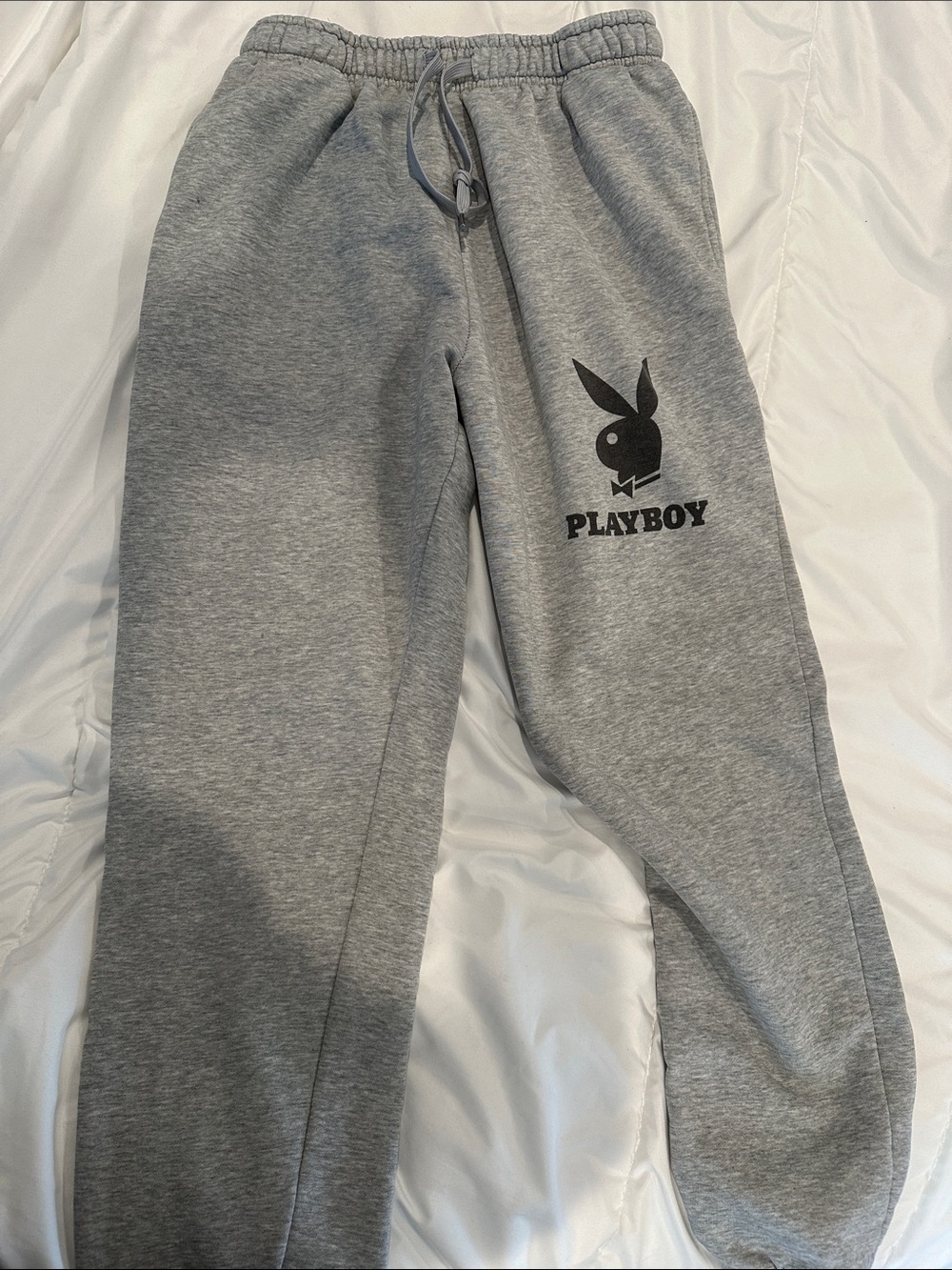 PLAYBOY Gray Logo Sweats